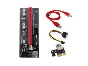 009s 1x To 16x PCI Express Riser Card PCI-E Extender USB3.0 Cable Dual 6pin 4pin Molex SATA To 6Pin For ETH Bitcoin Mining Miner,60cm 009s 1x To 16x PCI Express Riser Card PCI-E Extender USB3.0 Cable Dual 6pin 4pin Molex SATA To 6Pin For ETH Bitcoin Mining Miner,60cm