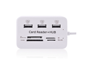 Micro USB Hub 2.0 Combo 3 Ports Spliter Power Adapter TF/SD/MS/M2 Card Reader All In One PC Computer Accessories Micro USB Hub 2.0 Combo 3 Ports Spliter Power Adapter TF/SD/MS/M2 Card Reader All In One PC Computer Accessories