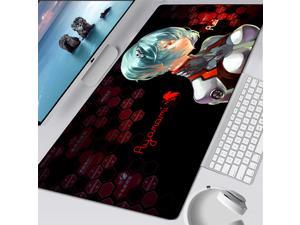 Large Gaming Desk Pad Anime Evangelion Mouse pad Keyboard Mouse Mat  Durable Rubber Mousepad Anti-slip Desk Mat for Laptop Computer