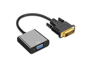 DVI-I Digital Dual Link male 24+5 to VGA female adapter FastShip From USA 