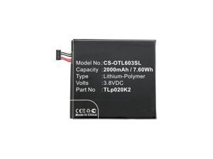 Replacement Battery TLp020K2 2000 mAh 7.60 Wh Compatible With Alcatel OneTouch Idol 3 4.7