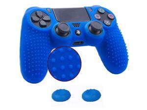Studded Dots Silicone Rubber Gel Controller Protective Case Cover For Sony PS4 Dualshock 4 DS4 Controller - Blue