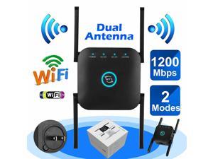 TROPRO AC1200 WiFi Extender,Wireless Signal Booster & Repeater,4 Antennas 360°Full Coverage,Dual Band 2.4G and 5G WiFi Range Extender(Up to 1200Mbps Speed),Coverage up to 1200 sq.ft. and 20 Devices