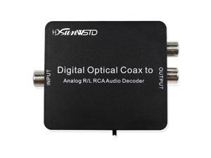Optical SPDIF Toslink/Coaxial Digital to Analog Audio Decoder Converter with PCM 5.1 Dolby Digital & DTS Support