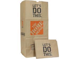The Home Depot 49022 Heavy Duty Brown Paper Lawn and Refuse Bags for Home and Garden, 30 gal (Pack of 5)