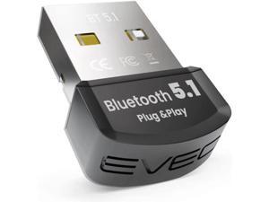 Bluetooth Adapter for PC 5.1 - Bluetooth Dongle 5.1 Adapter for Windows 10 Only (Plug and Play) for Desktop, Laptop, Printers, Keyboard, Mouse, Headsets, Speakers - USB Bluetooth 5.1 Dongle