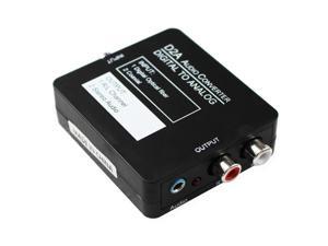 Digital SPDIF Toslink Optical to Analog Stereo Audio RCA L/R Audio Adapter with 3.5mm Jack DAC Converter for HDTV Blu Ray DVD Digital SPDIF Toslink Optical to Analog Stereo Audio RCA L/R Audio Adapter with 3.5mm Jack DAC Converter for HDTV Blu Ray DVD