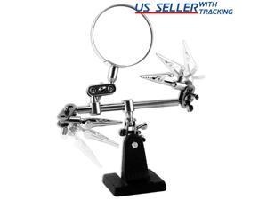 Helping Hands Tool Jewelry Repair Soldering Iron Clamp Holder Magnifying Glass