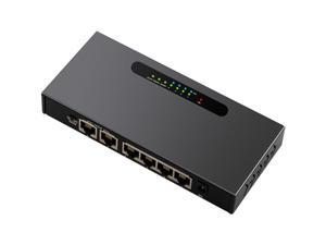 Diewu 6 Port Poe Gigabit Ethernet Network Switch 10/100/1000mbps Lan Hub 4 Port Poe Power Switch Injector For Ip Camera(Eu Diewu 6 Port Poe Gigabit Ethernet Network Switch 10/100/1000mbps Lan Hub 4 Port Poe Power Switch Injector For Ip Camera(Eu