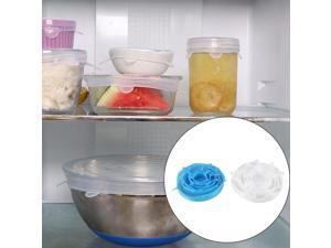 12 Pack Silicone Stretch Lids,Durable Expandable Food Saver Cover for Bowel Bakeware Dish Jar Food Container