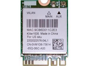 Wireless Adapter Card for Wlan 2-in-1 Killer 1535 802.11 A/b/g/n/ac + Bluetooth 4.1 ; M.2 2230 Wifi Network 802.11ac 867mbps Wireless Adapter Card for Wlan 2-in-1 Killer 1535 802.11 A/b/g/n/ac + Bluetooth 4.1 ; M.2 2230 Wifi Network 802.11ac 867mbps