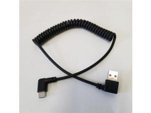 90 Degree Right/Left Angle USB 3.0 A to USB 3.1 Type C Spring Data Extension Retractable Cable Black 1.5M,Dual Right Angle,1.5M 90 Degree Right/Left Angle USB 3.0 A to USB 3.1 Type C Spring Data Extension Retractable Cable Black 1.5M,Dual Right Angle,1.5M