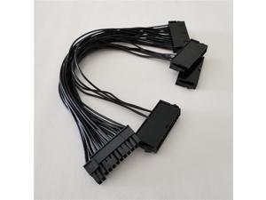ATX 24Pin Quad 4 PSU Power Supply Starter motherboard adapter cable 18AWG Wire for BTC Miner Machine RIG 30cm,Black,30CM ATX 24Pin Quad 4 PSU Power Supply Starter motherboard adapter cable 18AWG Wire for BTC Miner Machine RIG 30cm,Black,30CM