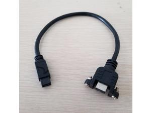 IEEE 1394B-200 Firewire 800 9Pin to 9Pin Male to Female with Screws Data Extension Cable Black 30cm,Black,30cm IEEE 1394B-200 Firewire 800 9Pin to 9Pin Male to Female with Screws Data Extension Cable Black 30cm,Black,30cm