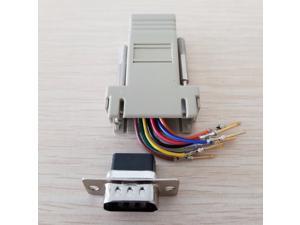 10pcs/lot RJ45 Female to DB9 Male RS232 COM Port Modular Extender for PC DIY,rj45 adapter 10pcs/lot RJ45 Female to DB9 Male RS232 COM Port Modular Extender for PC DIY,rj45 adapter