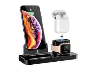3 In 1 Magnetic Phone Charger For iPhone Wireless Charger For Apple Watch 4 AirPods Charging Dock Station 3 In 1 Magnetic Phone Charger For iPhone Wireless Charger For Apple Watch 4 AirPods Charging Dock Station