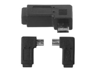 90° Left & Right Angled Mini USB 5Pin Female To Micro USB Male Data Sync Adapter 90° Left & Right Angled Mini USB 5Pin Female To Micro USB Male Data Sync Adapter