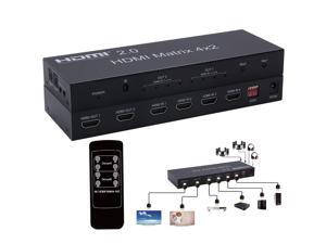 4K HDMI 2.0 Matrix 4X2 HDMI 4X2 Matrix with audio HDMI 2X2 matrix HDMI matrix Switcher Switch 4 in 2 Splitter 4K 60HZ HDCP 2.2,matrix 4X2 4K HDMI 2.0 Matrix 4X2 HDMI 4X2 Matrix with audio HDMI 2X2 matrix HDMI matrix Switcher Switch 4 in 2 Splitter 4K 60HZ HDCP 2.2,matrix 4X2