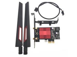 Desktop AX200 Dual Band 2400Mbps PCI-E 1X AC88U Antennas Adapter Bluetooth 5.0 With Intel AX200 802.11ax/ac 2.4G/5G Card Desktop AX200 Dual Band 2400Mbps PCI-E 1X AC88U Antennas Adapter Bluetooth 5.0 With Intel AX200 802.11ax/ac 2.4G/5G Card