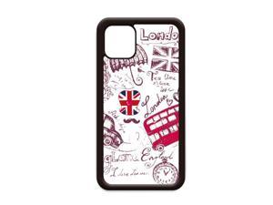 Big Ben Bus England Flag Sketch Illustration For iPhone 13 Pro Max Cover for Apple  Mobile Case Shell
