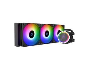 ID-COOLING ZOOMFLOW 360X ARGB CPU Water Cooler 5V Addressable RGB AIO Cooler 360mm CPU Liquid Cooler 3X120mm RGB Fan, Intel 115X/2066, AMD TR4/AM4