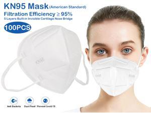 100 Pcs N95 Mask Protective Respirator, pm2.5 5-Layer KN95 Mask Face Mask Adult Anti-fog Haze Dustproof Non-Woven Fabrics Mask 100 Pcs N95 Mask Protective Respirator, pm2.5 5-Layer KN95 Mask Face Mask Adult Anti-fog Haze Dustproof Non-Woven Fabrics Mask