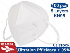 100 Pcs N95 Mask Protective Respirator, pm2.5 5-Layer KN95 Mask Face Mask Adult Anti-fog Haze Dustproof Non-Woven Fabrics Mask 100 Pcs N95 Mask Protective Respirator, pm2.5 5-Layer KN95 Mask Face Mask Adult Anti-fog Haze Dustproof Non-Woven Fabrics Mask
