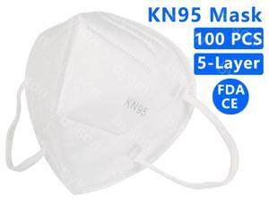 100PCS KN95 Mask, 5 layer Anti Pollution Earloop Face Mask for Personal Protective Respirator Reusable, Non-Disposable N95 Face Mask Work Mask for Adult 100PCS KN95 Mask, 5 layer Anti Pollution Earloop Face Mask for Personal Protective Respirator Reusable, Non-Disposable N95 Face Mask Work Mask for Adult