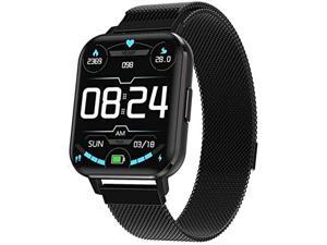 Ackmioxy 1.78" Bluetooth Smart Watch Smart Bracelet IP68 Waterproof Watch Full Touch Screen Smart Watch ECG Heart Rate Monitor, Calories, Fitness Tracker Smart Watch For Men and Women (Steel Strap)