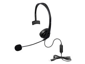 Ackmioxy USB Telephone Headset with Microphone Computer PC Headset Business Headphone for Skype Chat, Link, Online Learing, Conference Calls, Voice Chat, Softphones Call, Gaming etc for PC Laptops