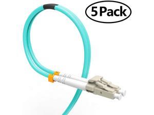Fiber Patch Cable, VANDESAIL 10G Gigabit Fiber Optic Cables with LC to LC Multimode OM3 Duplex 50/125 OFNP (1M, OM3-5Pack) Fiber Patch Cable, VANDESAIL 10G Gigabit Fiber Optic Cables with LC to LC Multimode OM3 Duplex 50/125 OFNP (1M, OM3-5Pack)