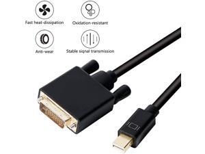 Mini DisplayPort to DVI 24+1 Cable DP to DVI-D Male to Male Adapter Cable Compatible with PC, Laptop, HDTV, Projector, Monitor Mini DisplayPort to DVI 24+1 Cable DP to DVI-D Male to Male Adapter Cable Compatible with PC, Laptop, HDTV, Projector, Monitor