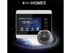 Rollup iHome5 WiFi Peephole Door Viewer & Video IP Doorbell 4 Inch Screen IR PIR Door HD Camera Motion Detect Door Bell