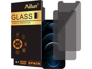Ailun Privacy Screen Protector for iPhone 12 Pro Max 2020 67 Inch 2Pack Anti Spy Private Case Friendly Tempered Glass Black2 Pack