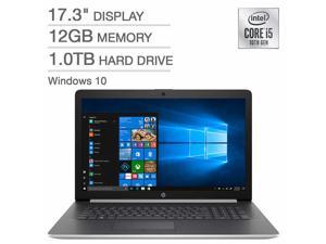 2020 HP 17.3" Laptop Intel Core 10th gen i5-1035G1(Beat i7-7500U)- Processor, 1TB Hard Drive, 12GB Memory DVD Writer Backlit Keyboard, Webcam, Windows 10 Home - Silver