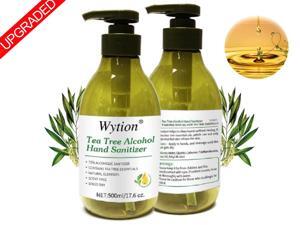 Wytion Hand Sanitizer Gel with Tea Tree Oil, contain 75% Alcohol Kill Bacteria Effective Pump Up 500ml Large Size for House Office Public School Disinfection Sterilization Non Sticky Speed Dry Wytion Hand Sanitizer Gel with Tea Tree Oil, contain 75% Alcohol Kill Bacteria Effective Pump Up 500ml Large Size for House Office Public School Disinfection Sterilization Non Sticky Speed Dry