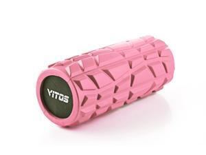 Vitos Fitness Massage Foam Roller, Stretch Deep Tissue Muscle Relief Therapy (#1 Pink) Vitos Fitness Massage Foam Roller, Stretch Deep Tissue Muscle Relief Therapy (#1 Pink)