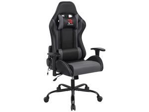 Rimiking Ergonomic Massage Computer Gaming Chair-High Back PU Leather Racing Desk Office Chair, Swivel Adjustable Armrest Soft Headrest&Backrest Rimiking Ergonomic Massage Computer Gaming Chair-High Back PU Leather Racing Desk Office Chair, Swivel Adjustable Armrest Soft Headrest&Backrest