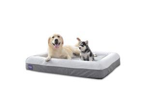 Laifug Orthopedic Memory Foam Large Sofa Pet/Dog Bed (43"x36"x7", Slate Grey) with Durable Water Proof Liner and Removable Washable Cover