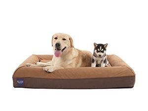 Laifug Orthopedic Memory Foam Large Sofa Pet/Dog Bed (43"x36"x7", Slate Grey) with Durable Water Proof Liner and Removable Washable Cover Laifug Orthopedic Memory Foam Large Sofa Pet/Dog Bed (43"x36"x7", Slate Grey) with Durable Water Proof Liner and Removable Washable Cover