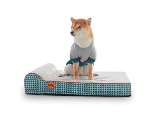 Laifug Orthopedic Memory Foam Medium Dog Bed with Pillow and Durable Water Proof Liner & Removable Washable Cover & Smart Design Medium