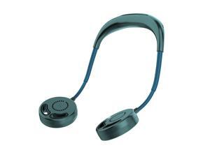 Neckband Cooling Fan USB Rechargeable Fans Neck Hanging With LED Light Wearable(Green) Neckband Cooling Fan USB Rechargeable Fans Neck Hanging With LED Light Wearable(Green)
