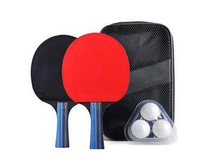1 Pair Mini Table Tennis   Pong Racket Bat Balls Net Set Good 1 X Ball 