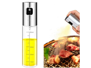 Oil Sprayer Dispenser,Dressing Spray with Brush Portable,Grilling Olive Oil Glass Bottle 100ml,for Kitchen,Bread Baking,BBQ Oil Sprayer Dispenser,Dressing Spray with Brush Portable,Grilling Olive Oil Glass Bottle 100ml,for Kitchen,Bread Baking,BBQ