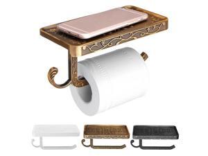 Wall Mounted Toilet Roll Tissue Holder Stand Bath Paper Holder Phone Shelf Decor Wall Mounted Toilet Roll Tissue Holder Stand Bath Paper Holder Phone Shelf Decor