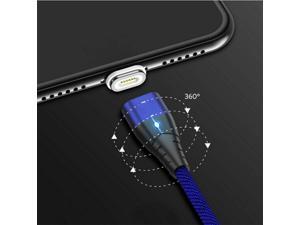 3A Magnetic Phone Quick Charger Cable TYPE C Micro USB For Samsung S8 Android (Silver/1M) 3A Magnetic Phone Quick Charger Cable TYPE C Micro USB For Samsung S8 Android (Silver/1M)