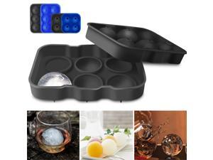 Round Ice Cube Ball Maker Tray Silicone Sphere Mold Bar Whiskey Cocktails Funnel Round Ice Cube Ball Maker Tray Silicone Sphere Mold Bar Whiskey Cocktails Funnel