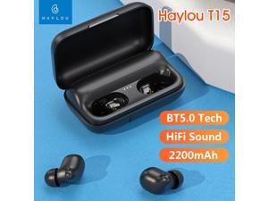 Haylou T15 TWS True Wireless Earphones HiFi Stereo Mini Binaural Earbuds In-ear BT 5.0 Touch Control Headset with Mic and 2200mAh Charging Dock 60 Hours Music Companion Haylou T15 TWS True Wireless Earphones HiFi Stereo Mini Binaural Earbuds In-ear BT 5.0 Touch Control Headset with Mic and 2200mAh Charging Dock 60 Hours Music Companion