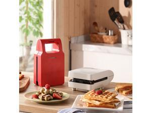 220V Electric Sandwich Maker Can Change Mini Grill Bread Waffle Baking Tray Home Multi-function Non-stick Breakfast Machine- Red (Ship from United States) 220V Electric Sandwich Maker Can Change Mini Grill Bread Waffle Baking Tray Home Multi-function Non-stick Breakfast Machine- Red (Ship from United States)