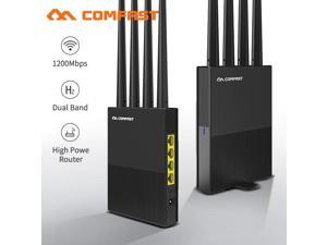 AC1200 Dual Band Wireless WiFi Router 24G5Ghz WanLan Smart WiFi RouterAccess Point Router 45dBi High Gain Antenna Router
